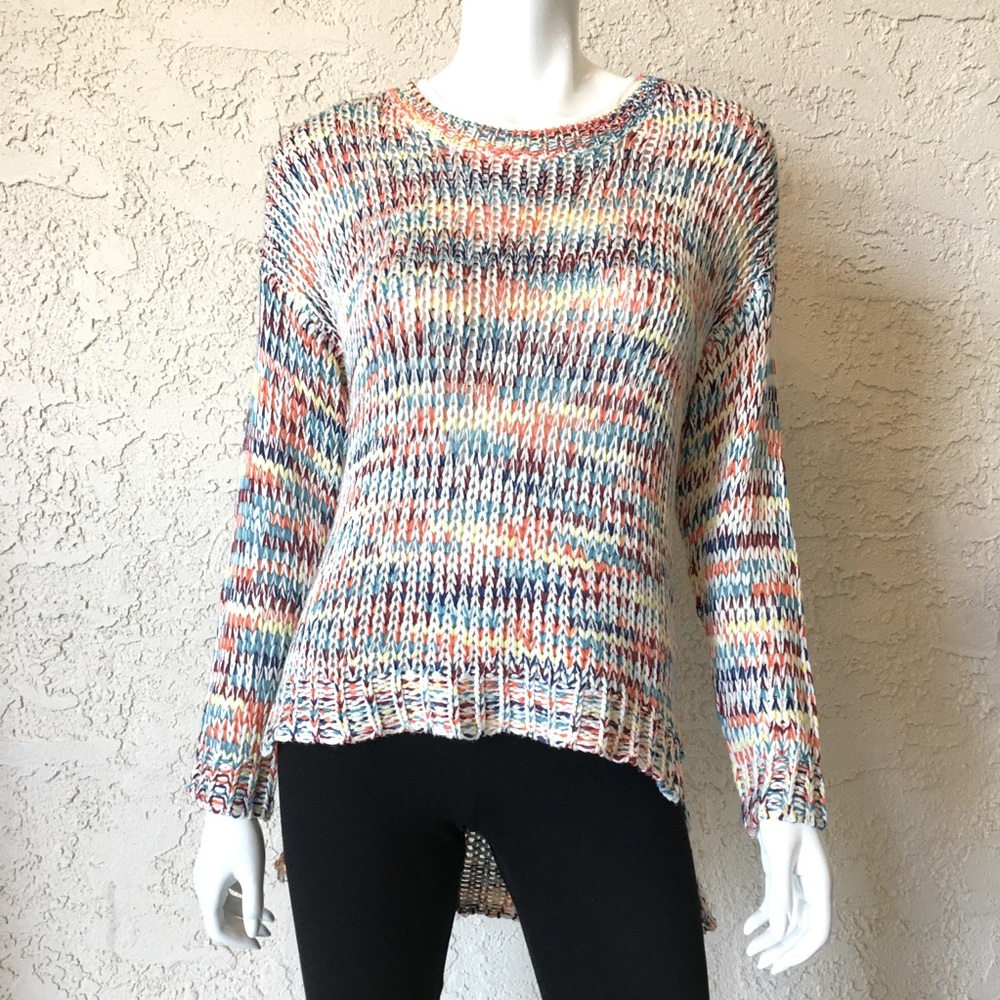 Miracle USA • multicolored knit sweater • Sz S/M